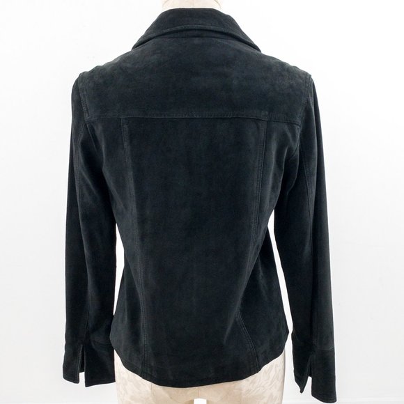 Vintage Pendleton S Suede Leather Jacket Vintage Black - Picture 5 of 11